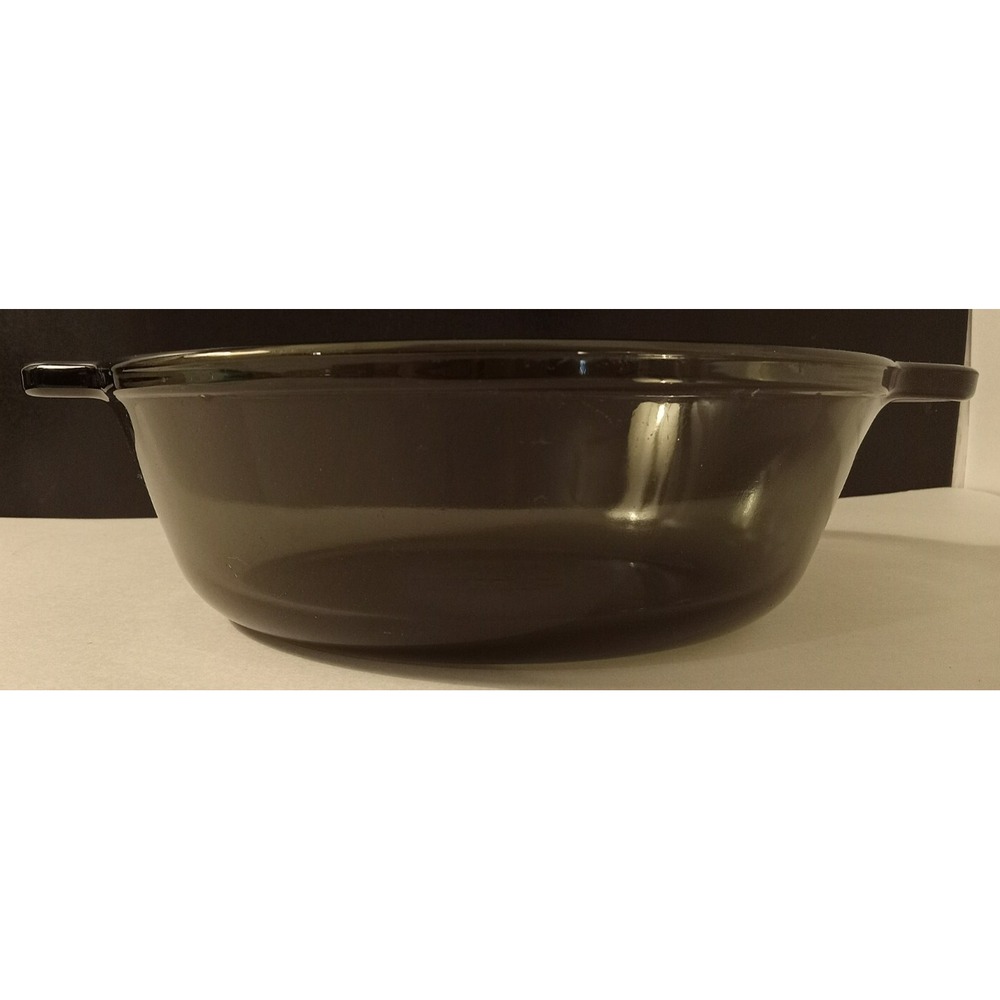 VTG Anchor Ovenware Round 1.5qt Light Amber Brown Glass Casserole Dish-No Lid
